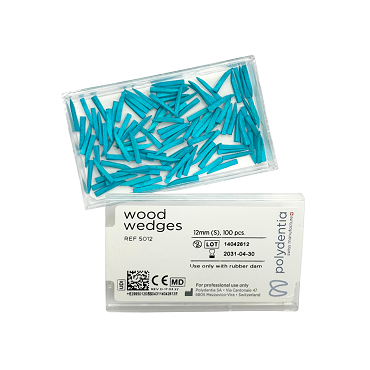Interdental Maple Wood Wedges Small Blue