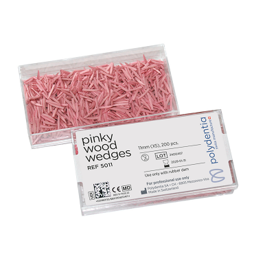 Interdental Maple Wood Wedges XSmall Pink