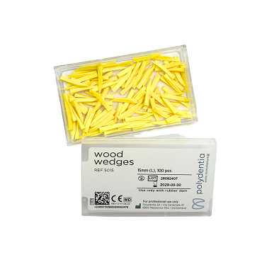 Interdental Maple Wood Wedges Yellow Large